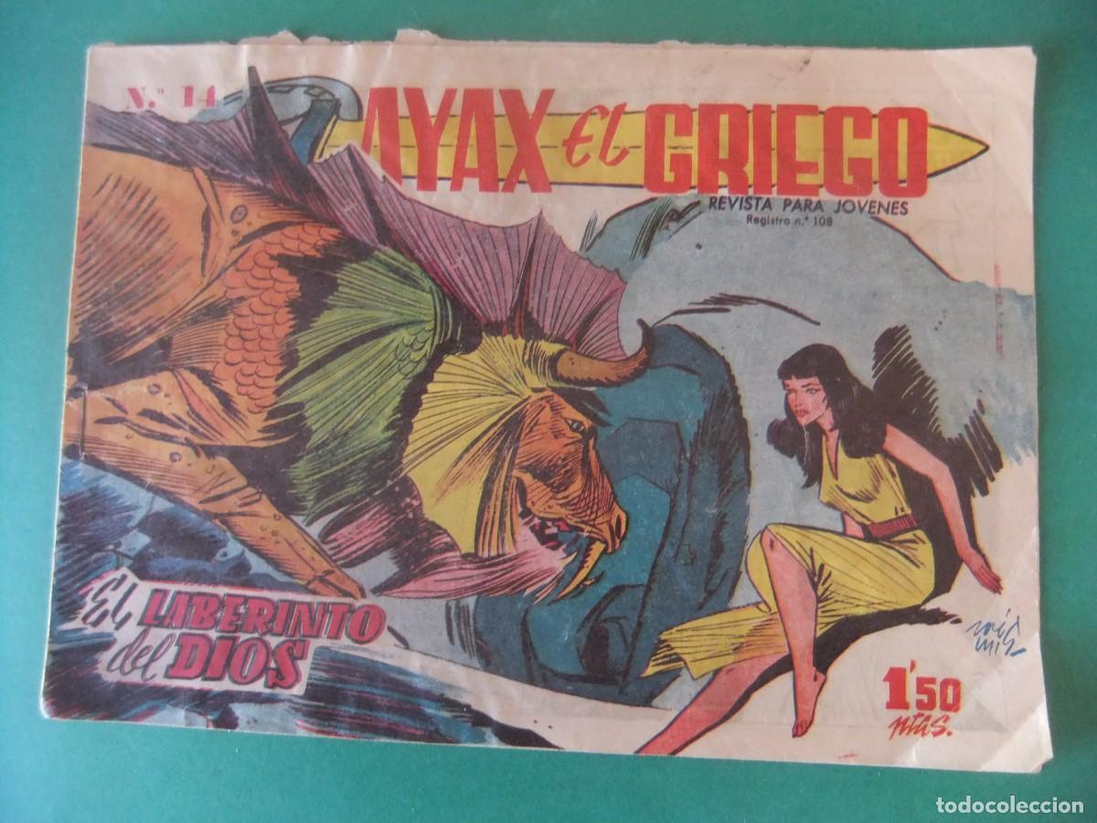 Tebeos: AYAX EL GRIEGO N&ordm; 14 EL LABERINTO DEL DIOS EDITORIAL CREO - Foto 1