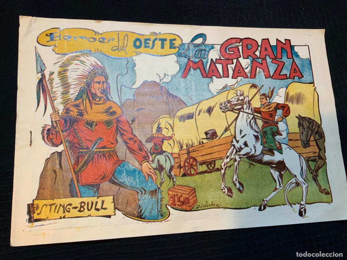 BDs: C&Oacute;MIC STING-BULL, H&Eacute;ROES DEL OESTE, EDICIONES REHABRAM, ORIGINAL N&ordm; 4, A&Ntilde;OS 40&acute;S