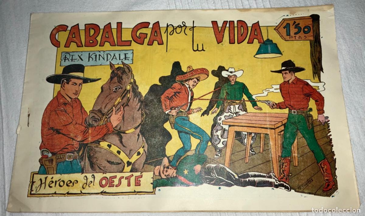 BDs: C&Oacute;MIC REX KINDALE, H&Eacute;ROES DEL OESTE, EDICIONES REHABRAM, ORIGINAL N&ordm; 5, A&Ntilde;OS 40&acute;S