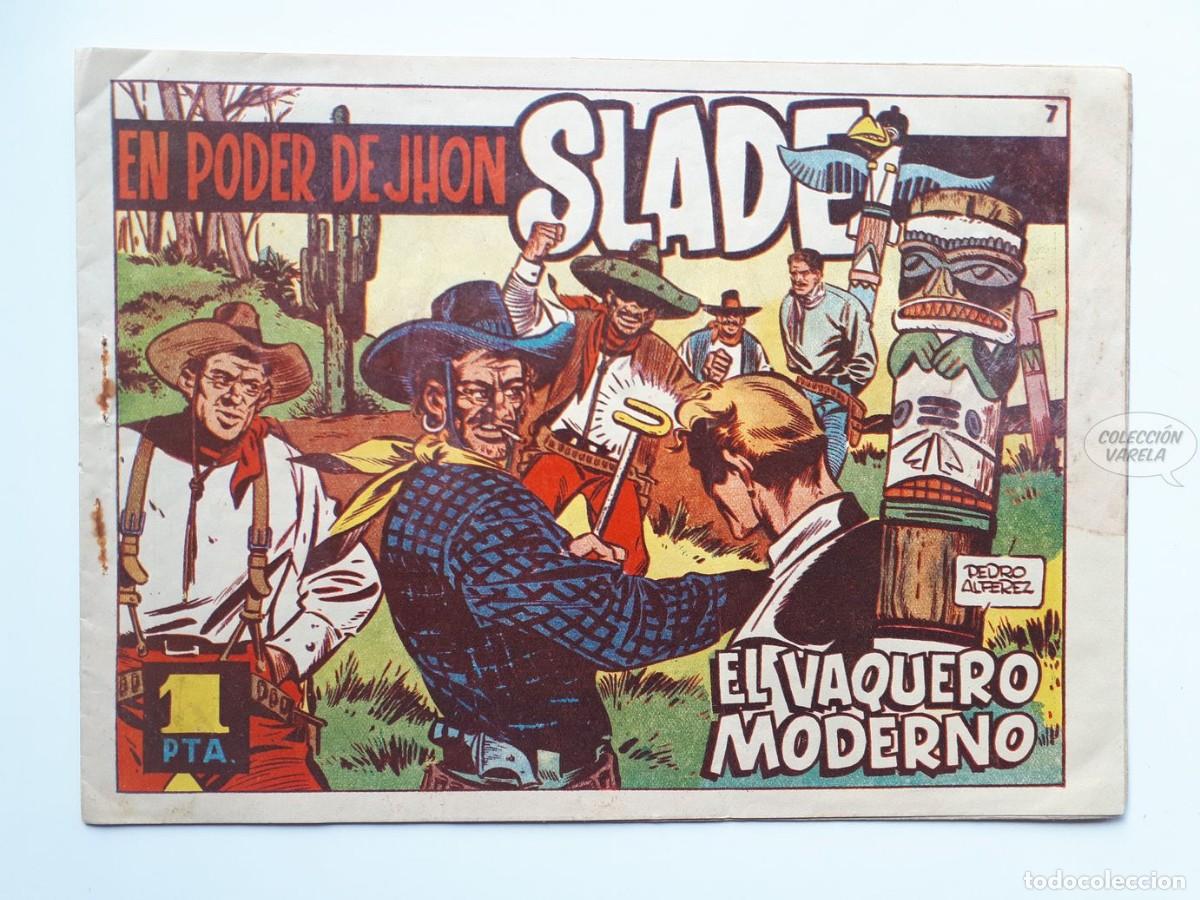 Tebeos: El vaquero moderno n&ordm; 7 - En poder de Jhon Slade - Ediciones Favencia - Foto 1