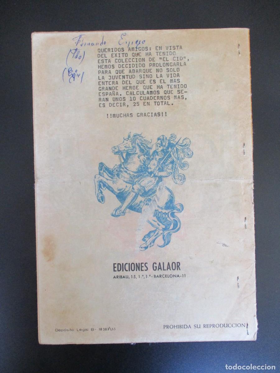 Tebeos: CID, EL (1966, GALAOR) 14 &middot; 1966 &middot; EL CID - Foto 3
