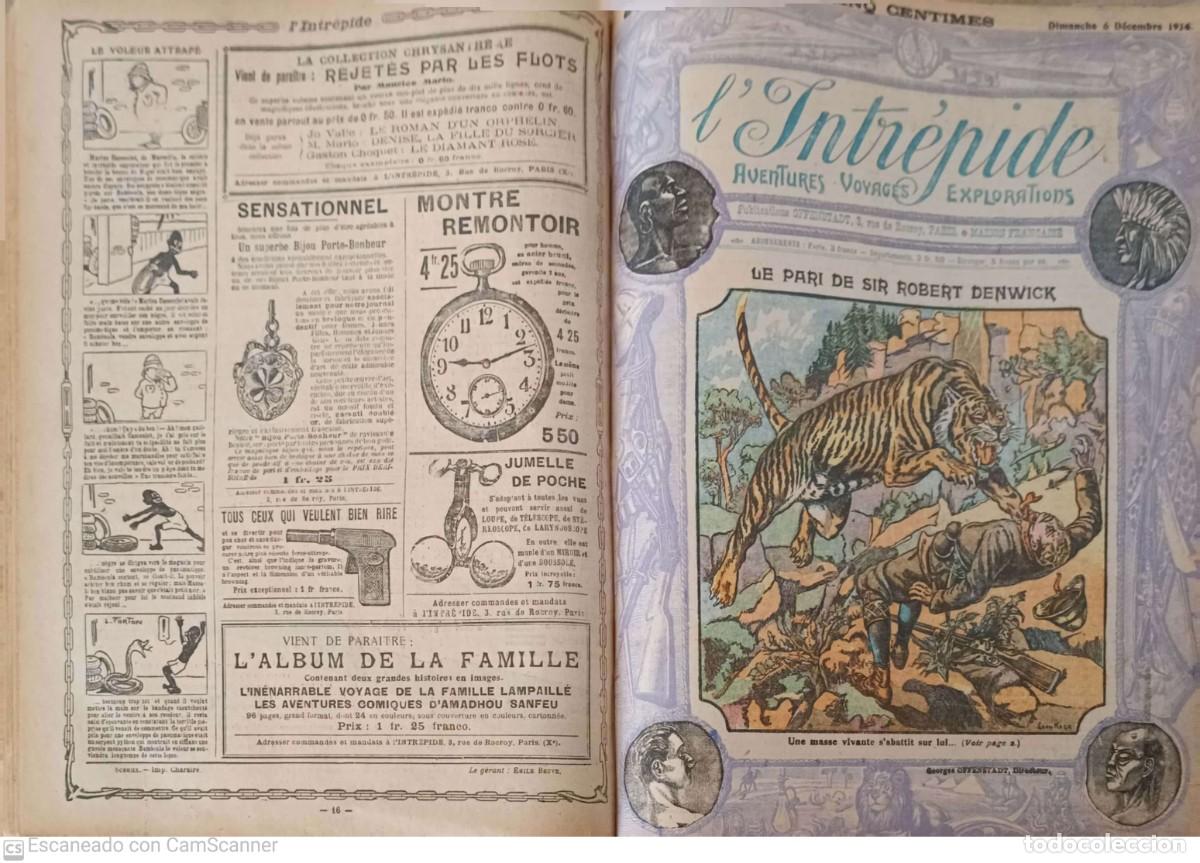 Tebeos: LIntr&eacute;pide. Aventures, voyages, explorations. 1914 (38 n&uacute;meros) - Foto 3