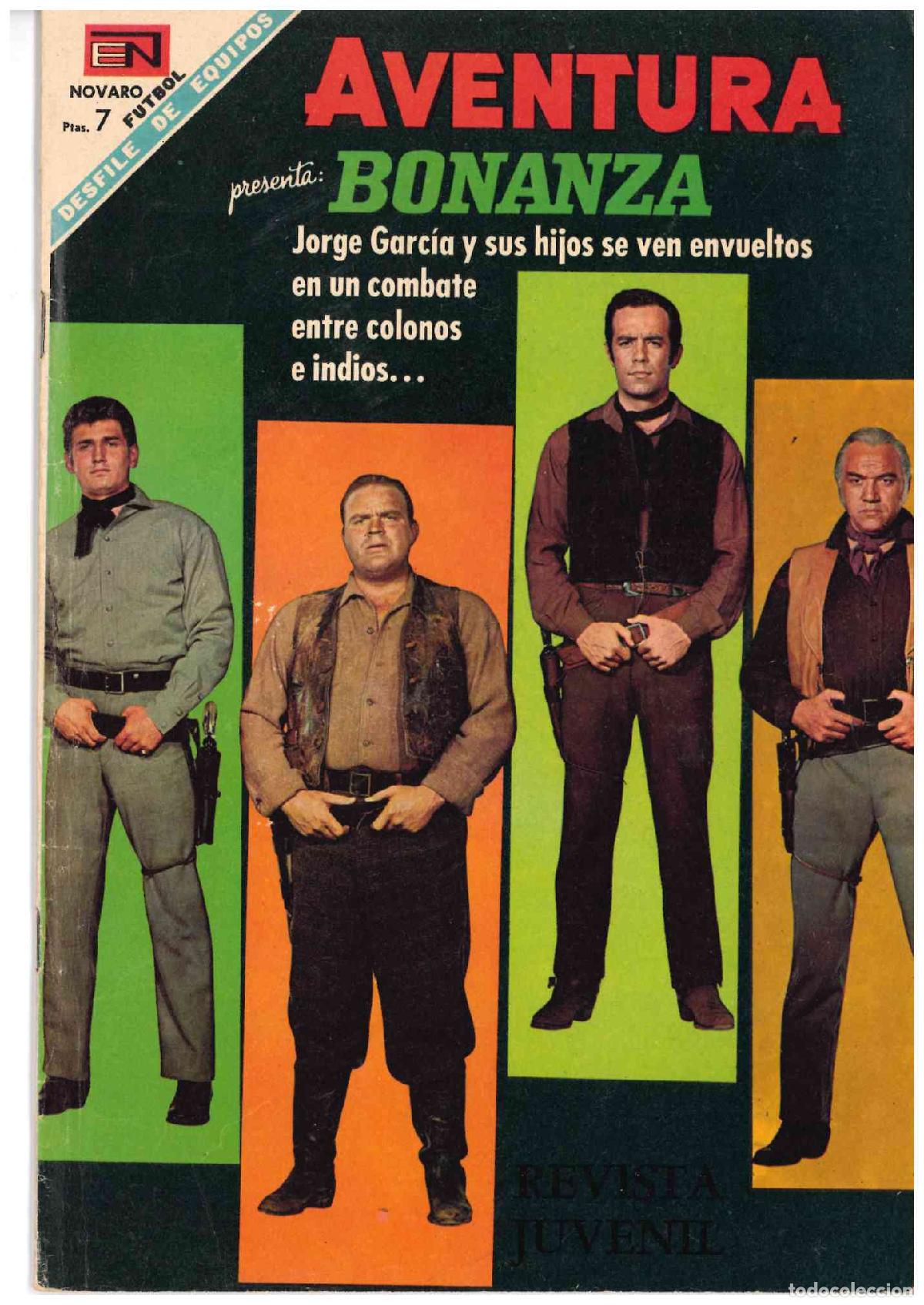 Giornalini: Aventura. Novaro 1968. N&ordm; 559. Bonanza