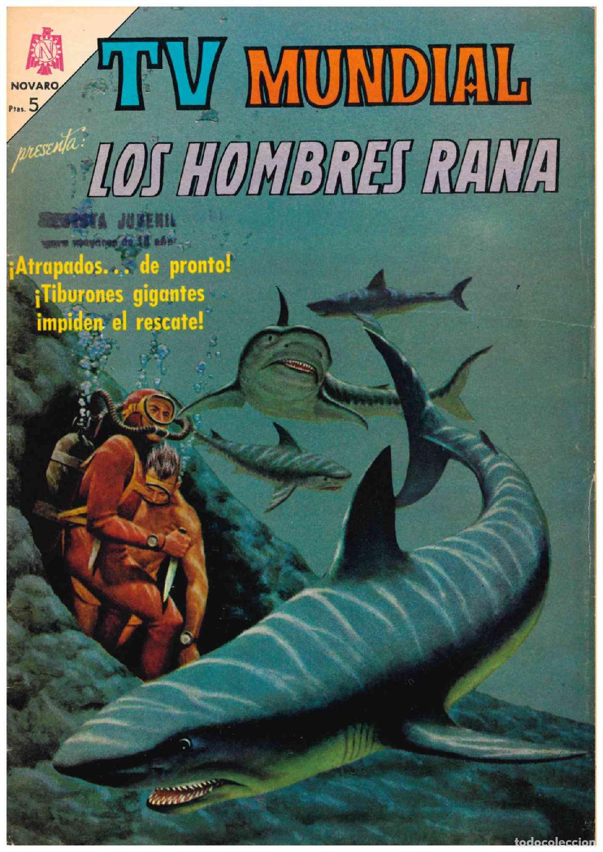 Giornalini: TV Mundial. Novaro 1965. N&ordm; 46. Los hombres rana