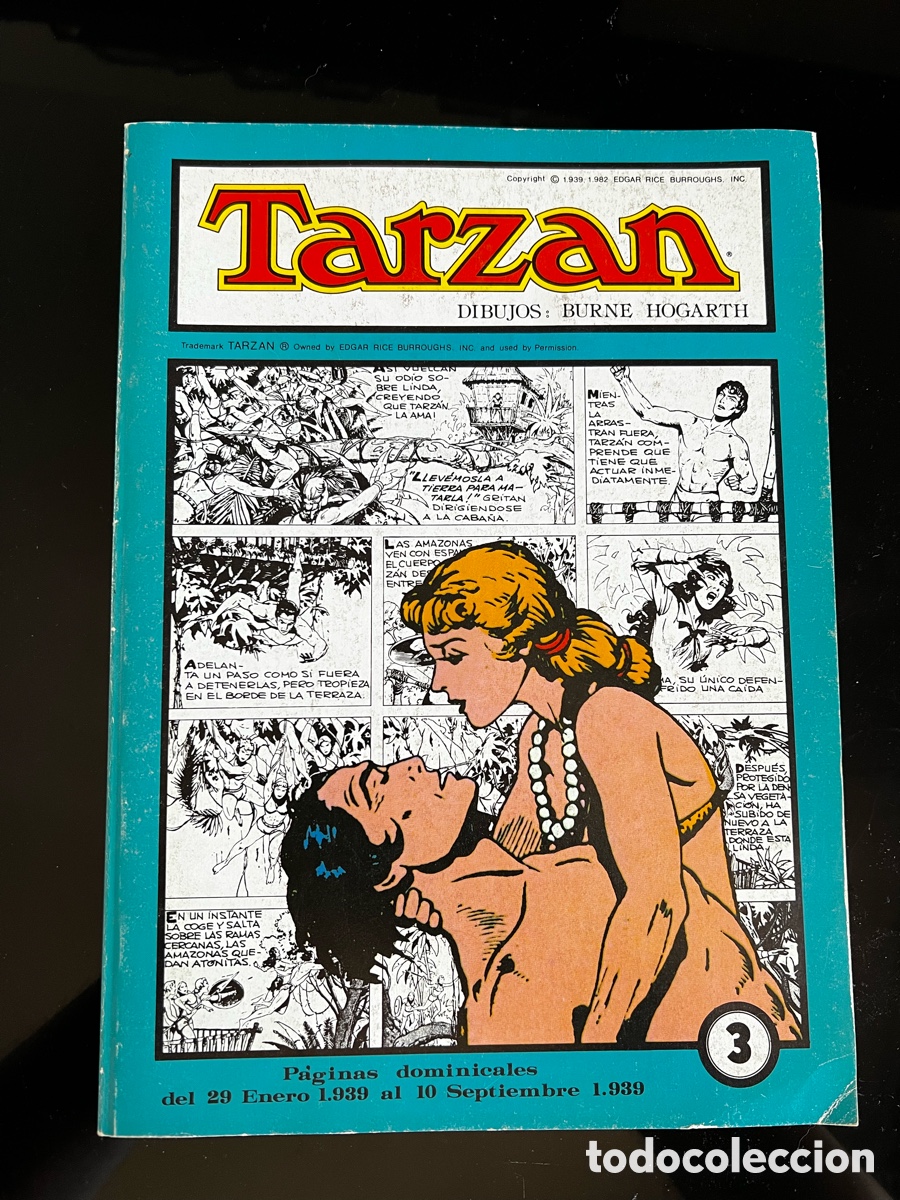 Tebeos: Tarzan de Burne Hogarth p&aacute;ginas dominicales - Foto 1