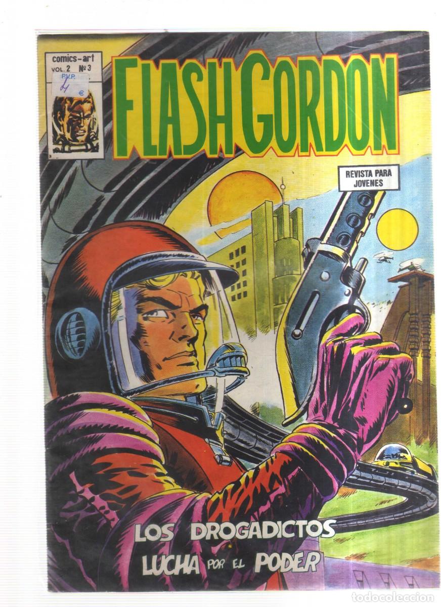 Tebeos: FLASH GORDON VOL2 N,3 LOS DRAGADICTOS LUCHA POR EL PODER - Foto 1