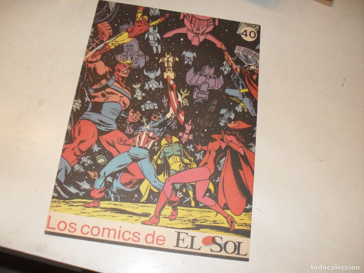 Tebeos: LOS COMICS DE EL SOL 40 CON LOS VENGADORES EN PORTADA,(DE 45).EL SOL,1990 - Foto 1