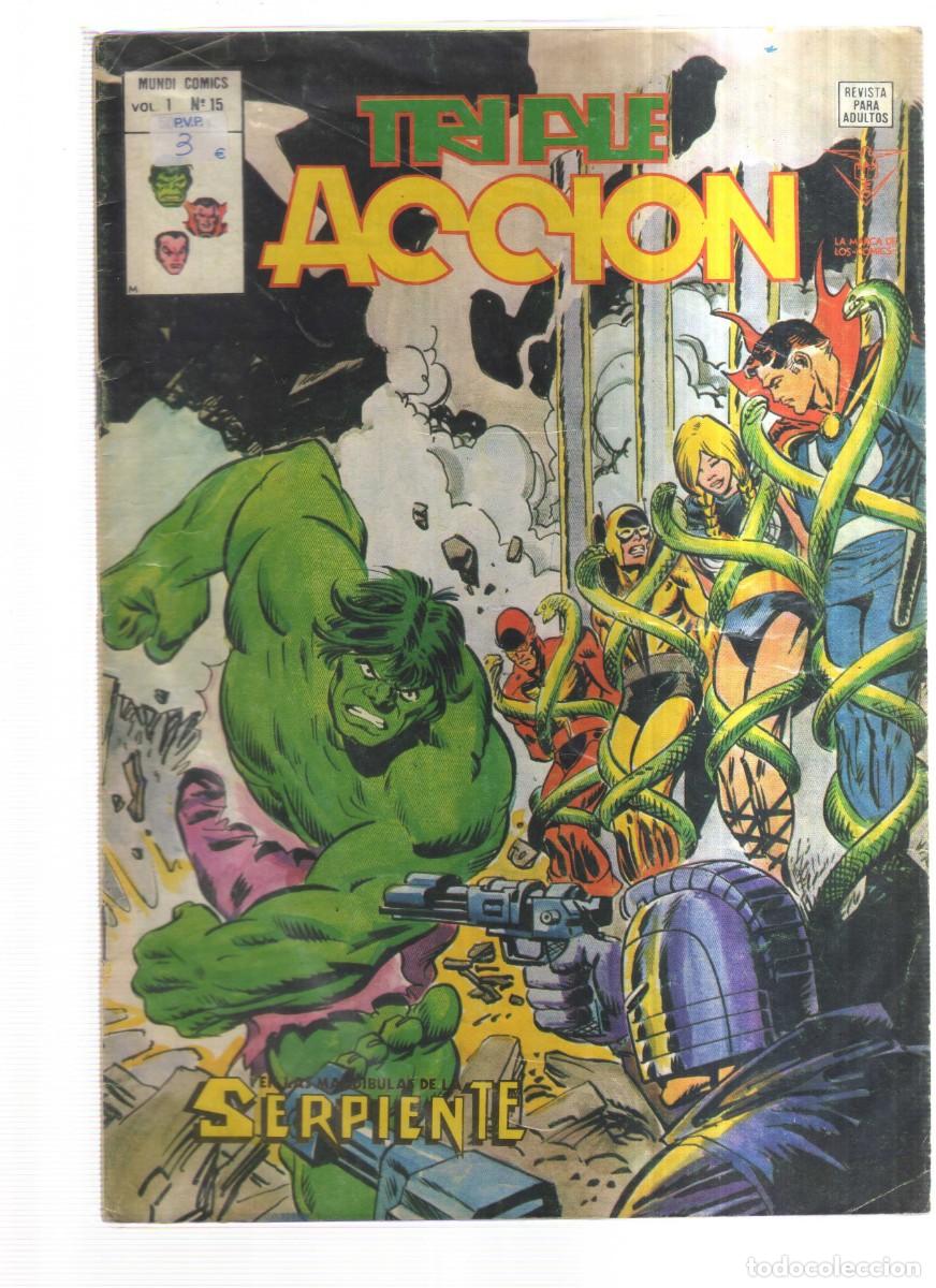 Tebeos: TRI PLE ACCION VOL1 N.15 SERPIENTE - Foto 1