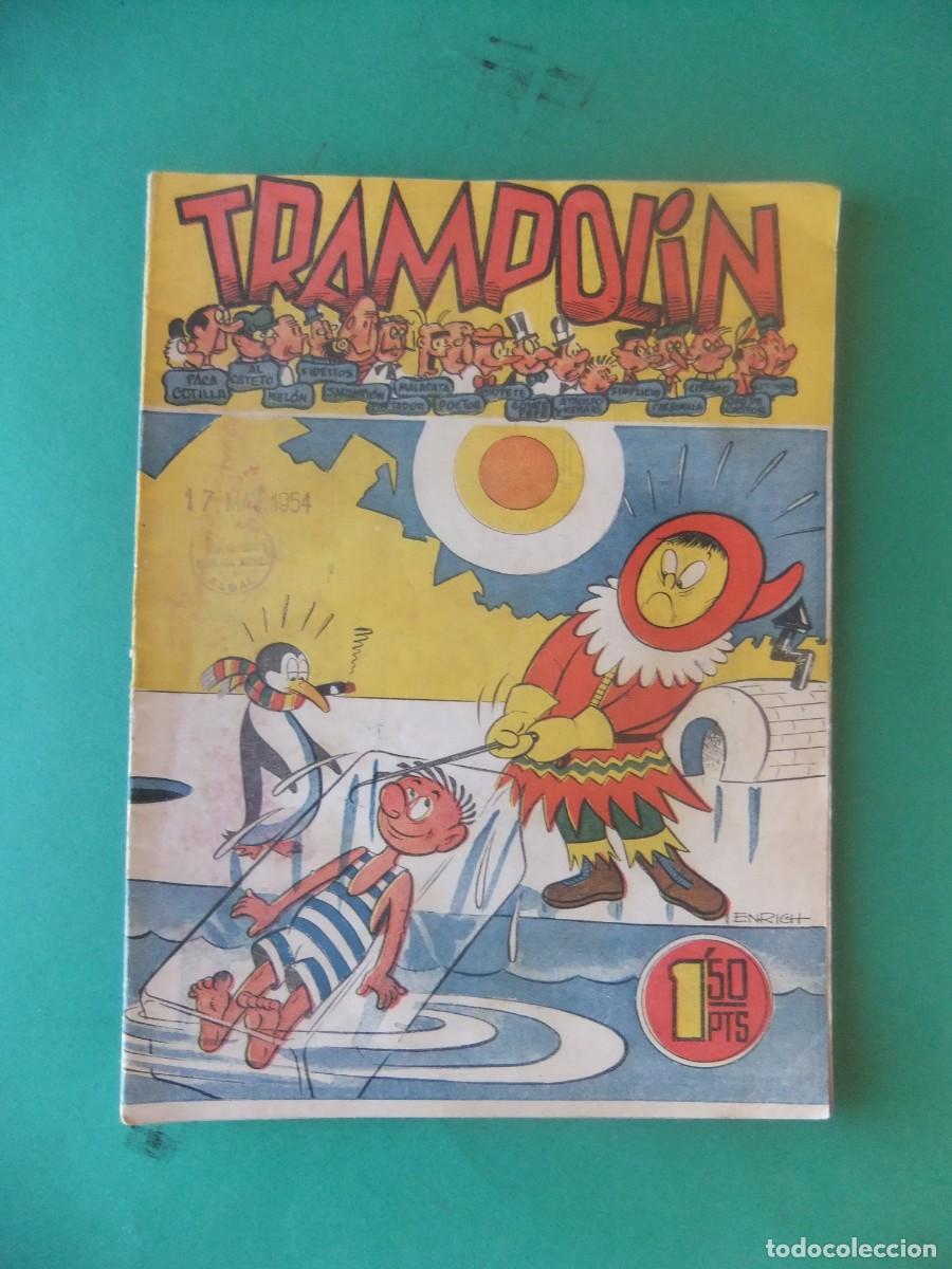 Tebeos: TRAMPOLIN 3&ordf; EPOCA N&ordm; 75 A&Ntilde;O 1954 ORIGINAL - Foto 1