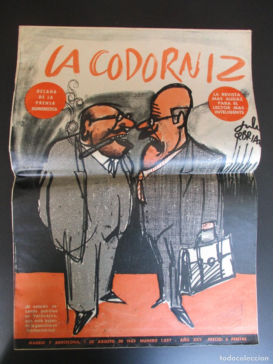 Tebeos: CODORNIZ, LA (1941, RIVADENEYRA / LA VANGUARDIA) 1237 &middot; 1-VIII-1965 &middot; LA CODORNIZ - Foto 1