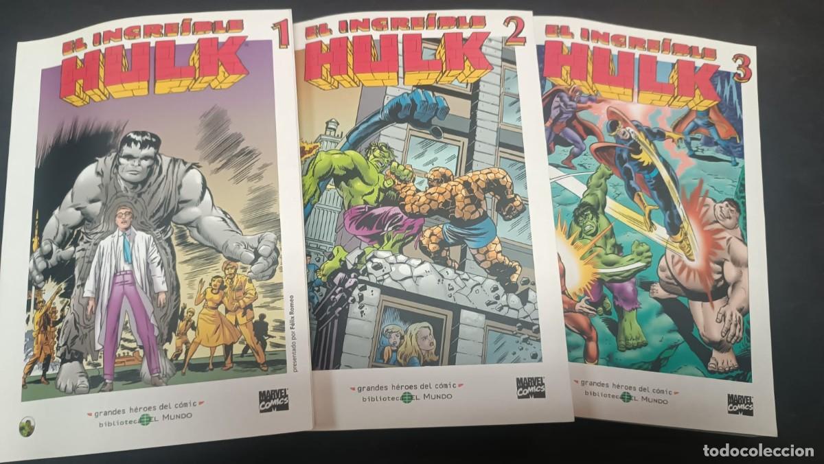 Tebeos: GRANDES HEROES DEL COMIC EL INCREIBLE HULK 1-2-3 EL MUNDO - Foto 1