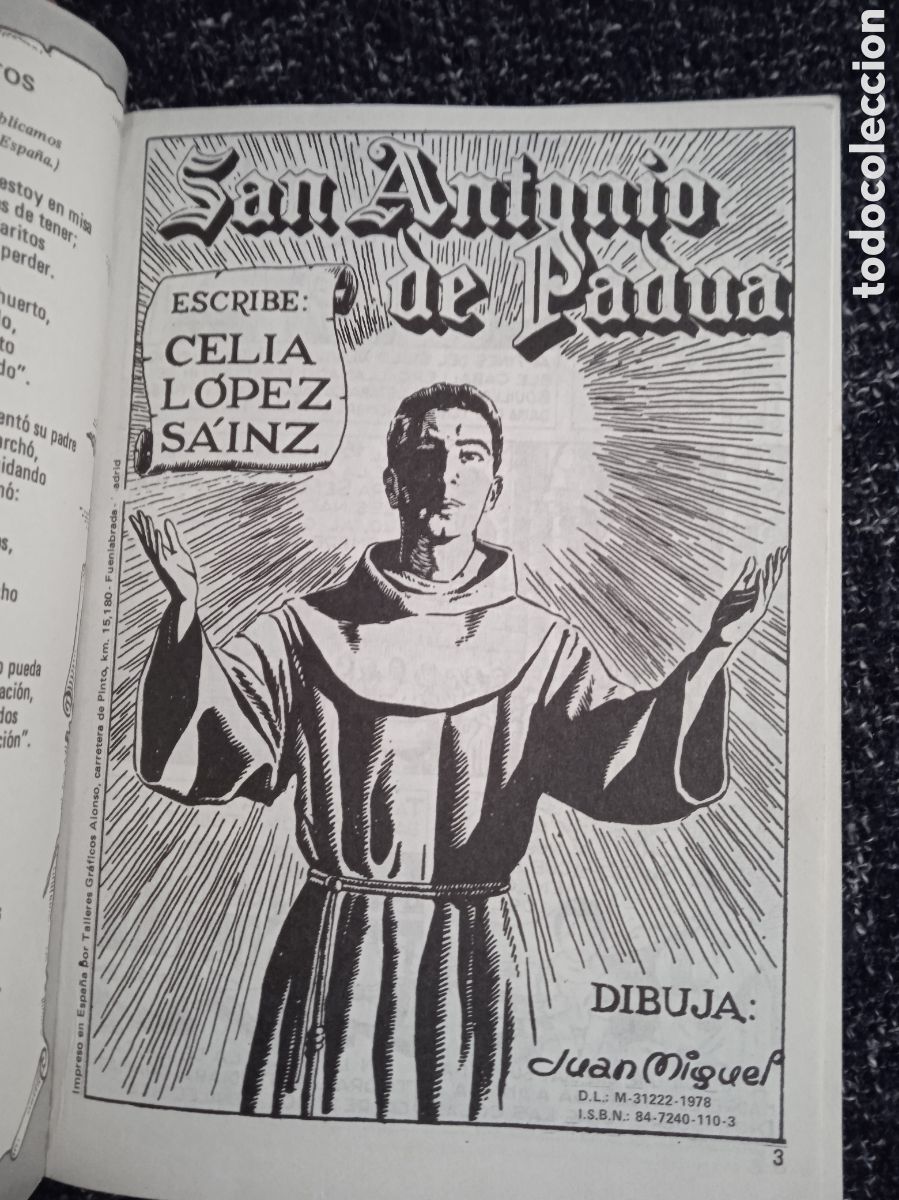 Tebeos: VIDA DE SAN ANTONIO DE PADUA - EN COMIC - Foto 2
