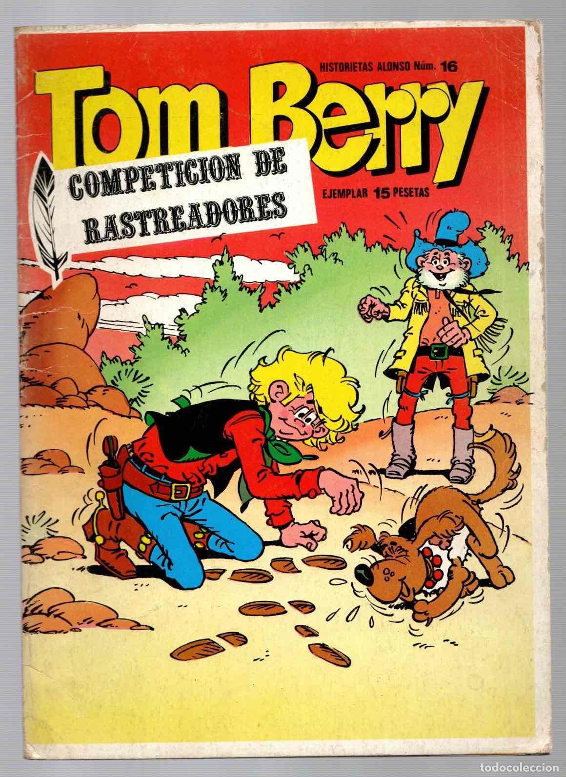 Tebeos: TOM BERRY N&ordm; 16 COMPETICION DE RASTREADORES. EDICIONES ALONSO 1975 - Foto 1