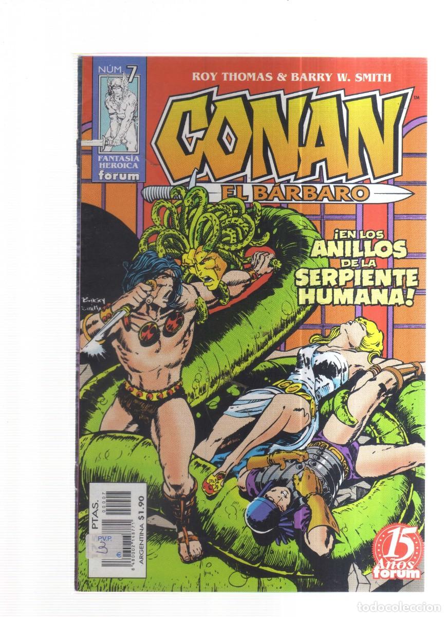 Tebeos: CONAN ELBARBARO N,7 ROY THOMAS Y BARRY W, SMITH - Foto 1