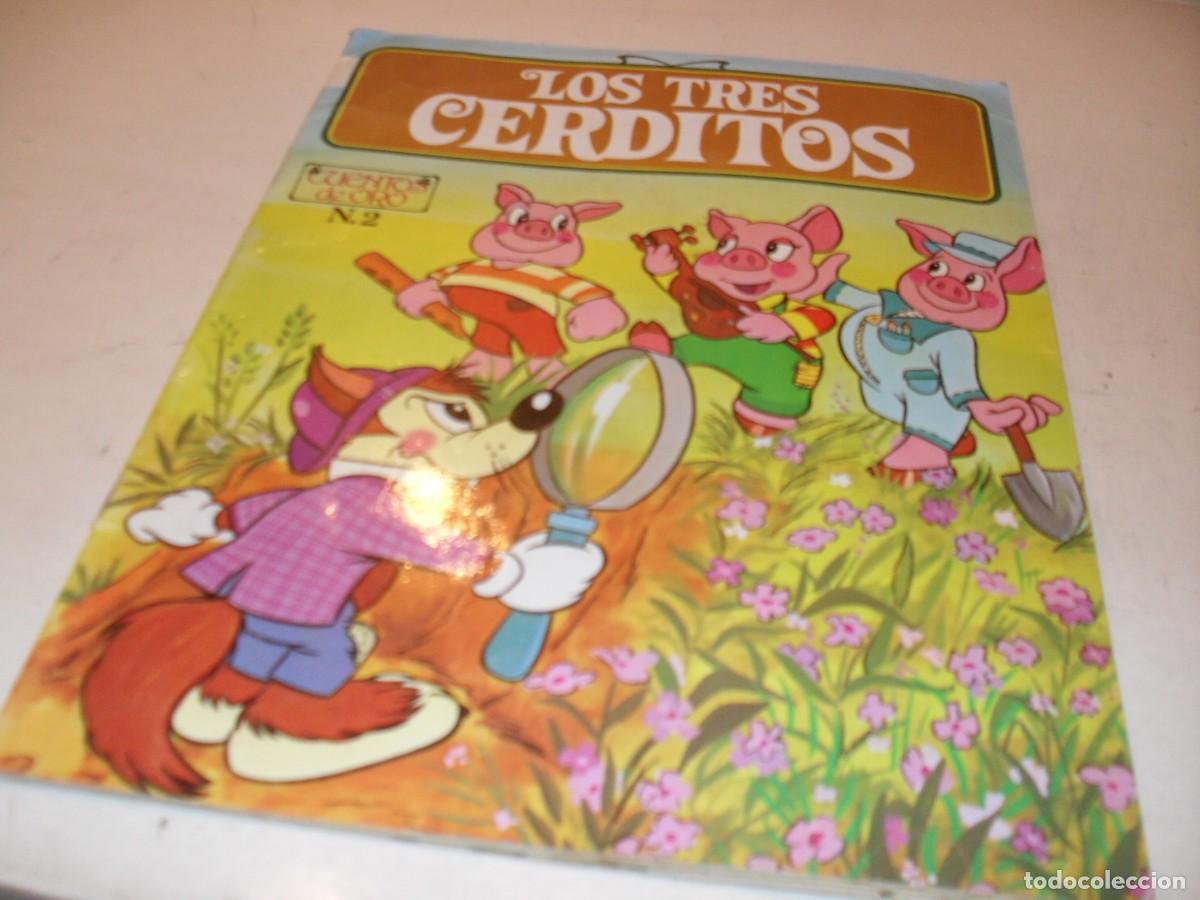 Tebeos: CUENTOS DE ORO N&ordm; 2 LOS 3 CERDITOS,EDITA INTERIMAGEN,1985 - Foto 1