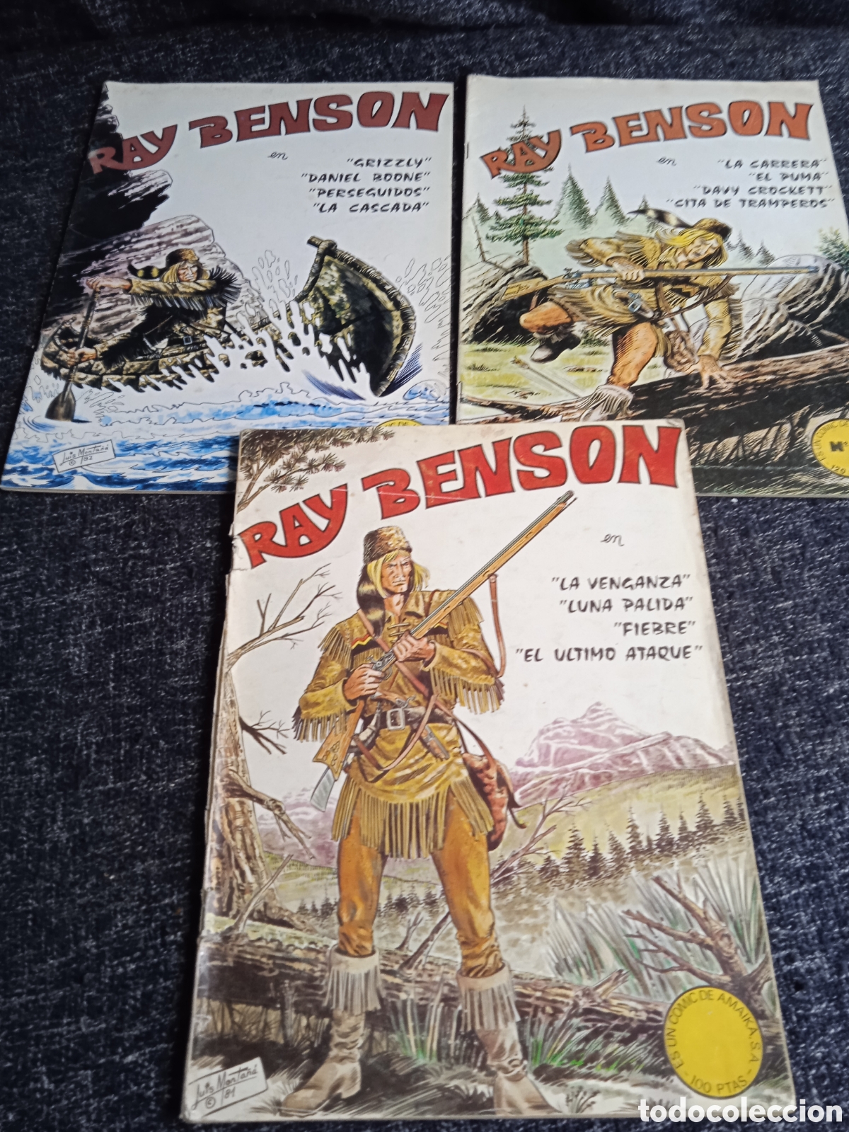 Tebeos: RAY BENSON. -LOTE DE 3 EJEMPLARES N&ordm; 1, 2,4 -ED. AMAIKA S.A. - Foto 1