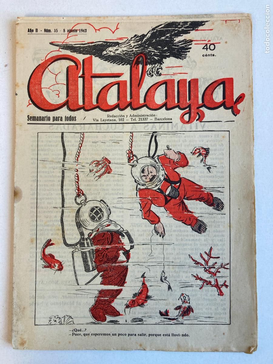 Tebeos: ATALAYA N&ordm;35, A&Ntilde;O 1942 - Foto 1