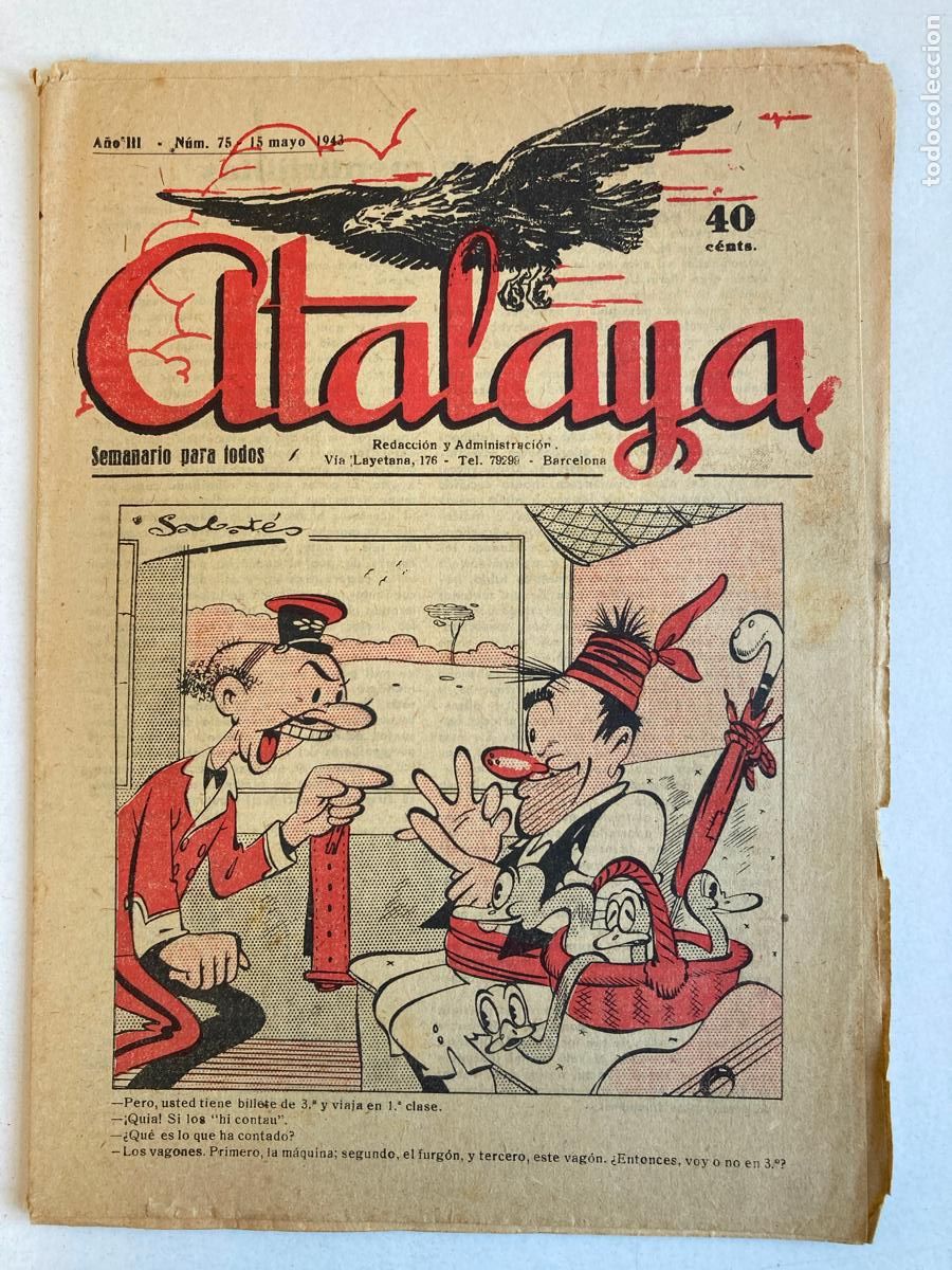 Tebeos: ATALAYA N&ordm;75, A&Ntilde;O 1943 - Foto 1