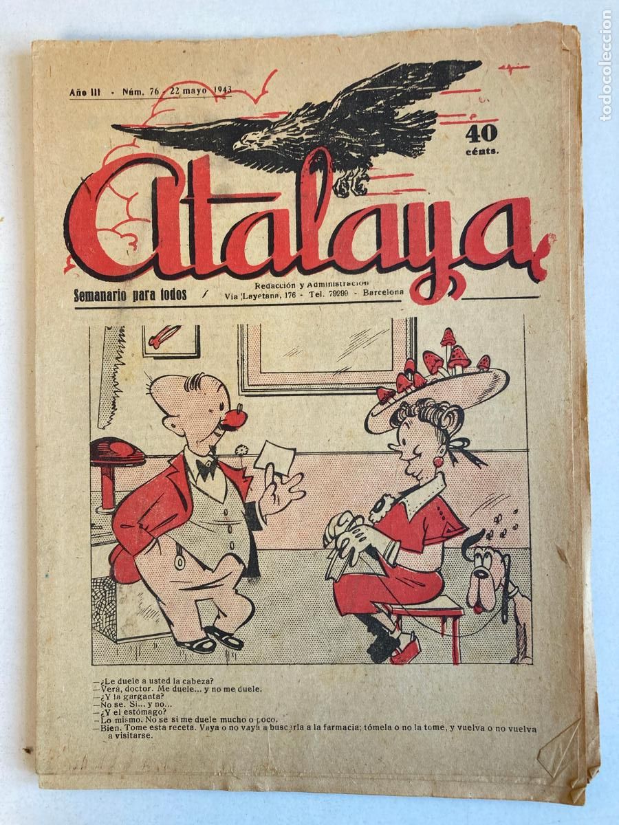 Tebeos: ATALAYA N&ordm;76, A&Ntilde;O 1943 - Foto 1