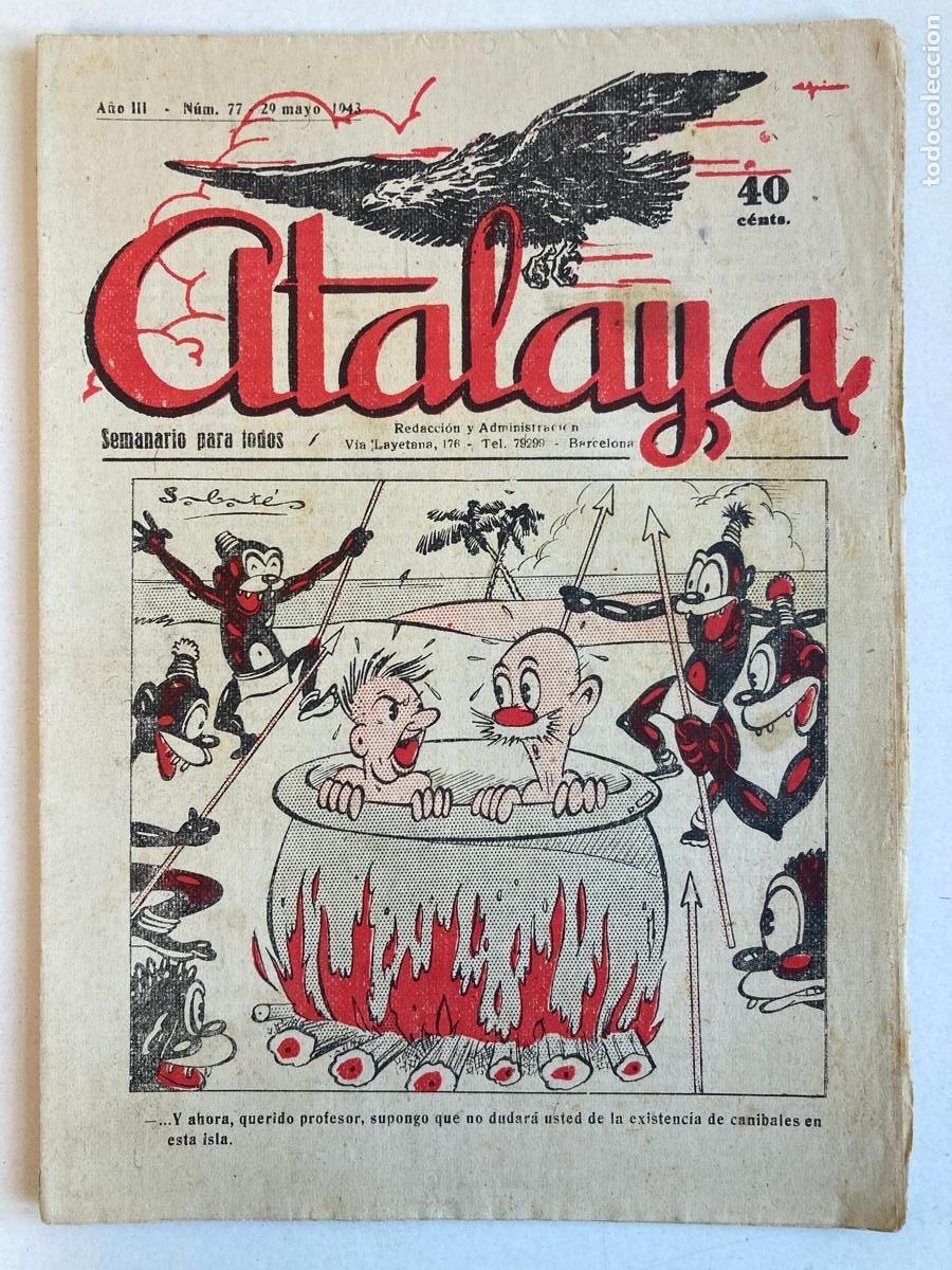 Tebeos: ATALAYA N&ordm;77, A&Ntilde;O 1943 - Foto 1