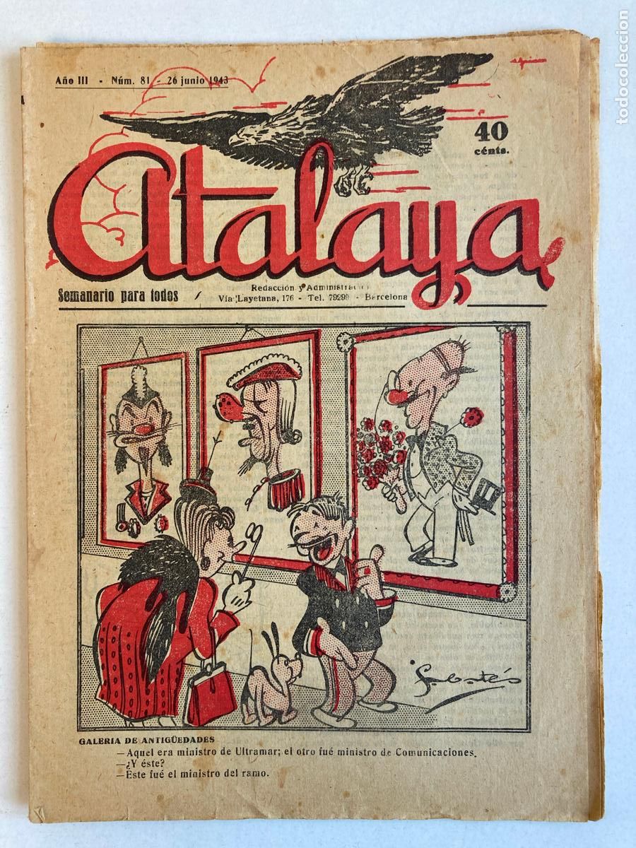 Tebeos: ATALAYA N&ordm;81, A&Ntilde;O 1943 - Foto 1