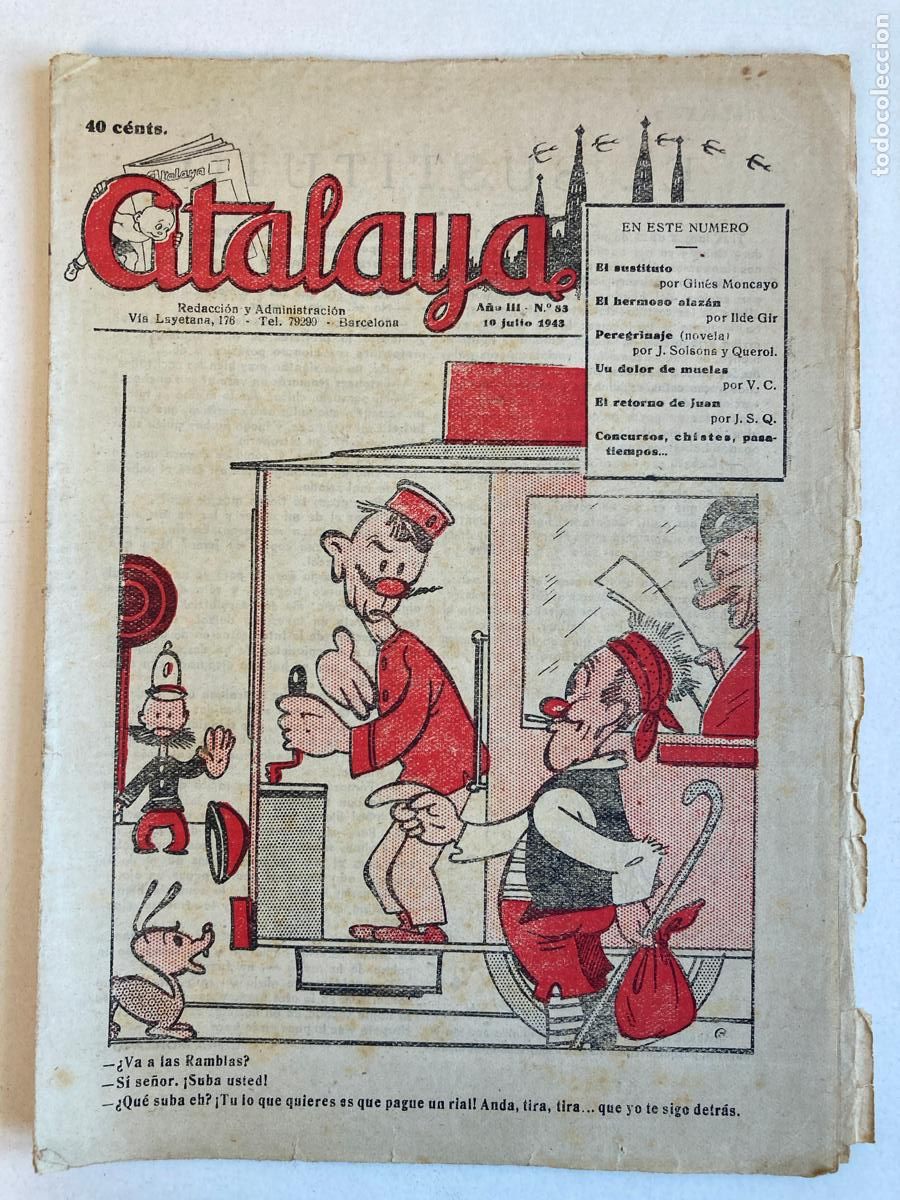 Tebeos: ATALAYA N&ordm;83, A&Ntilde;O 1943 - Foto 1