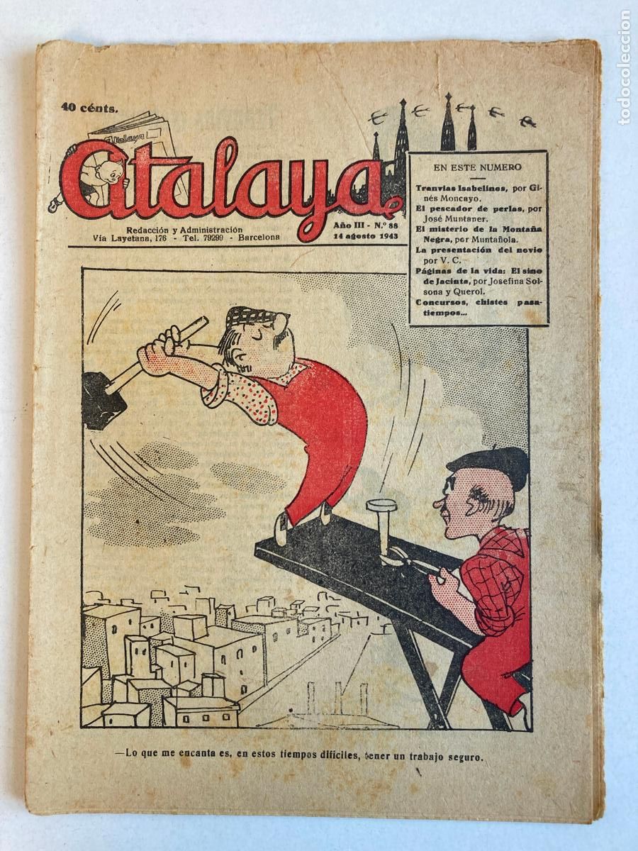 Tebeos: ATALAYA N&ordm;88, A&Ntilde;O 1943 - Foto 1