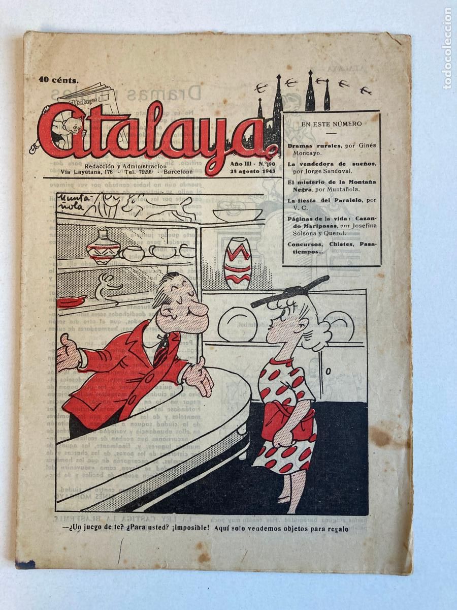 Tebeos: ATALAYA N&ordm;90, A&Ntilde;O 1943 - Foto 1