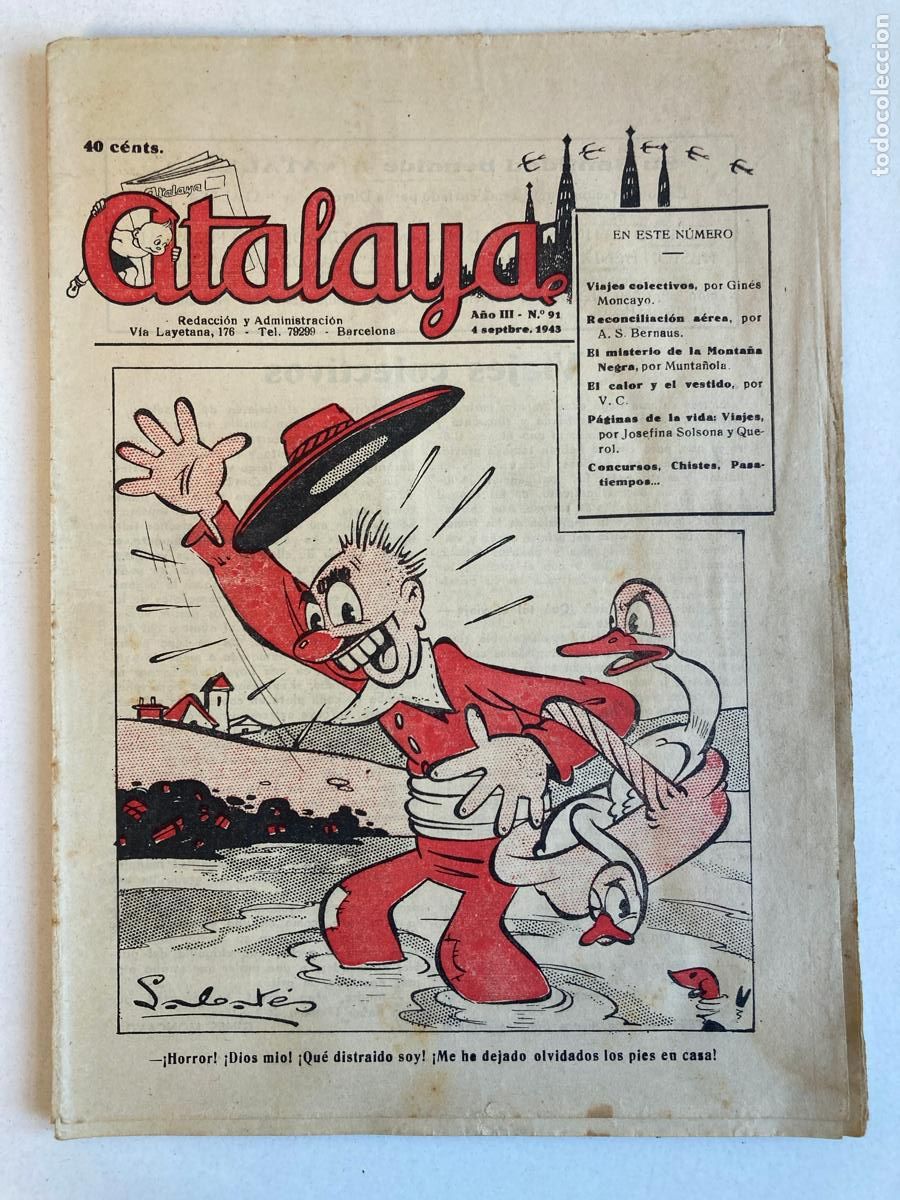 Tebeos: ATALAYA N&ordm;91, A&Ntilde;O 1943 - Foto 1