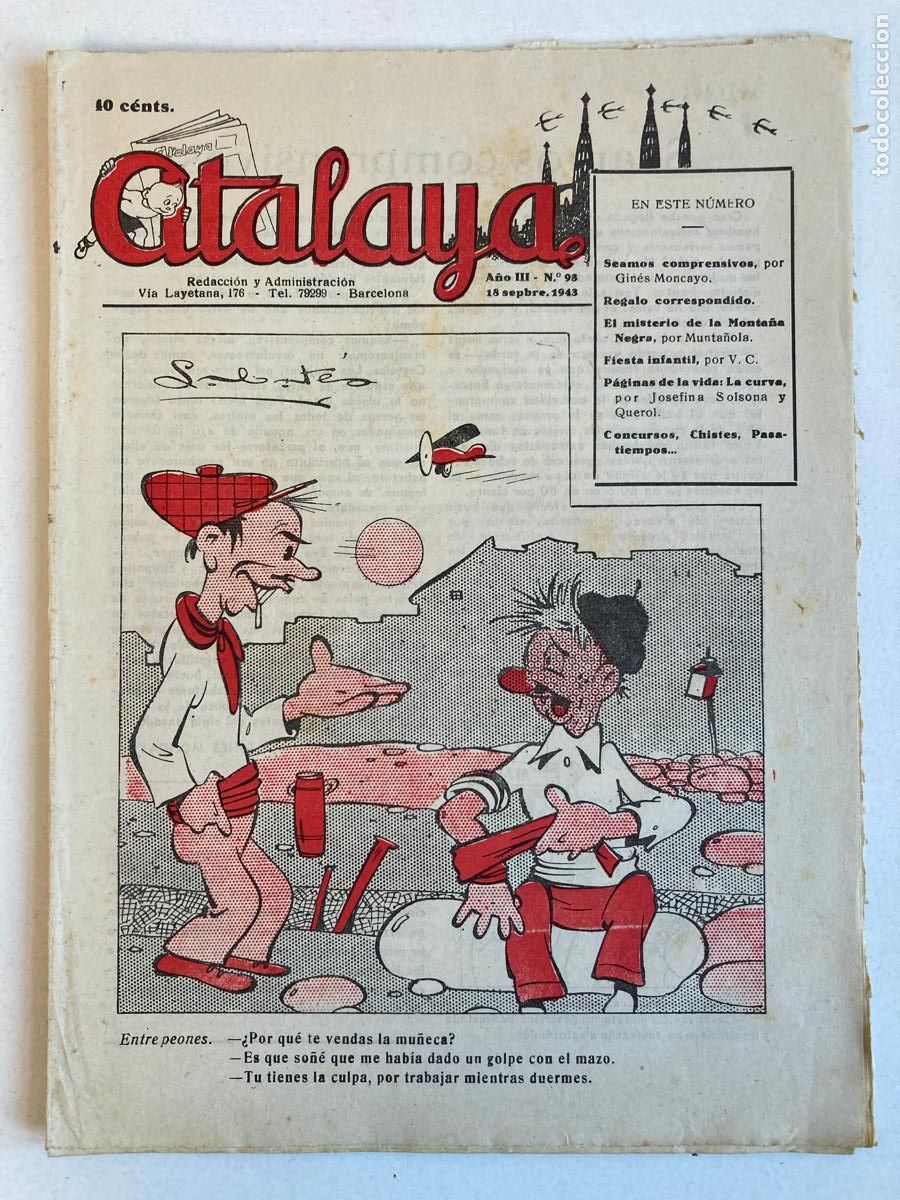 Tebeos: ATALAYA N&ordm;93, A&Ntilde;O 1943 - Foto 1