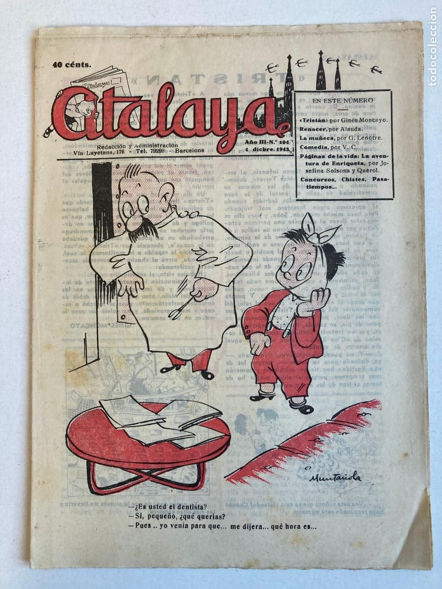 Tebeos: ATALAYA N&ordm;104, A&Ntilde;O 1943 - Foto 1