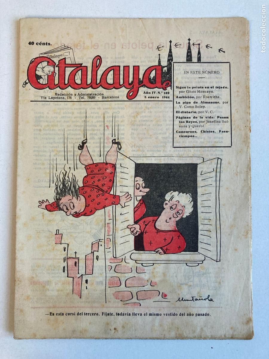 Tebeos: ATALAYA N&ordm;109, A&Ntilde;O 1944 - Foto 1