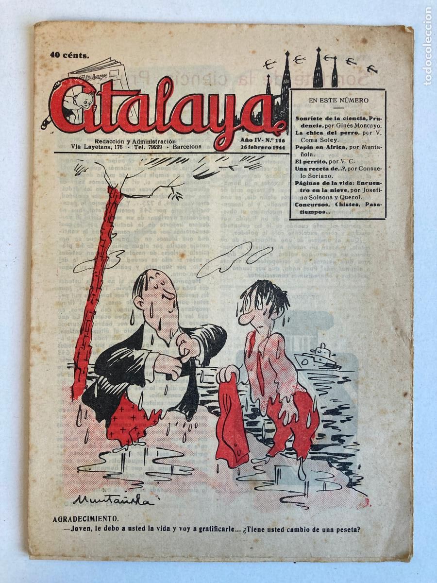 Tebeos: ATALAYA N&ordm;116, A&Ntilde;O 1944 - Foto 1