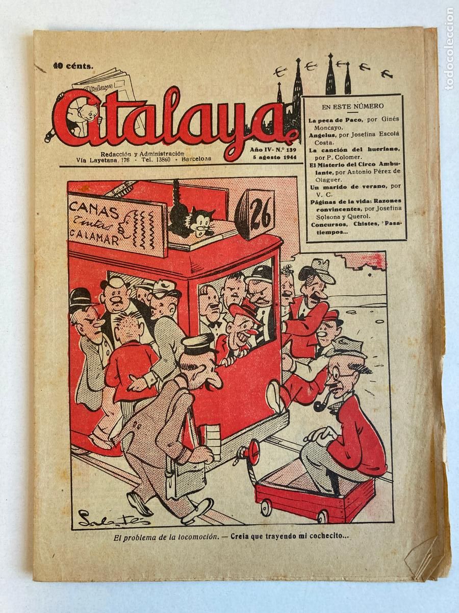 Tebeos: ATALAYA N&ordm;139, A&Ntilde;O 1944 - Foto 1