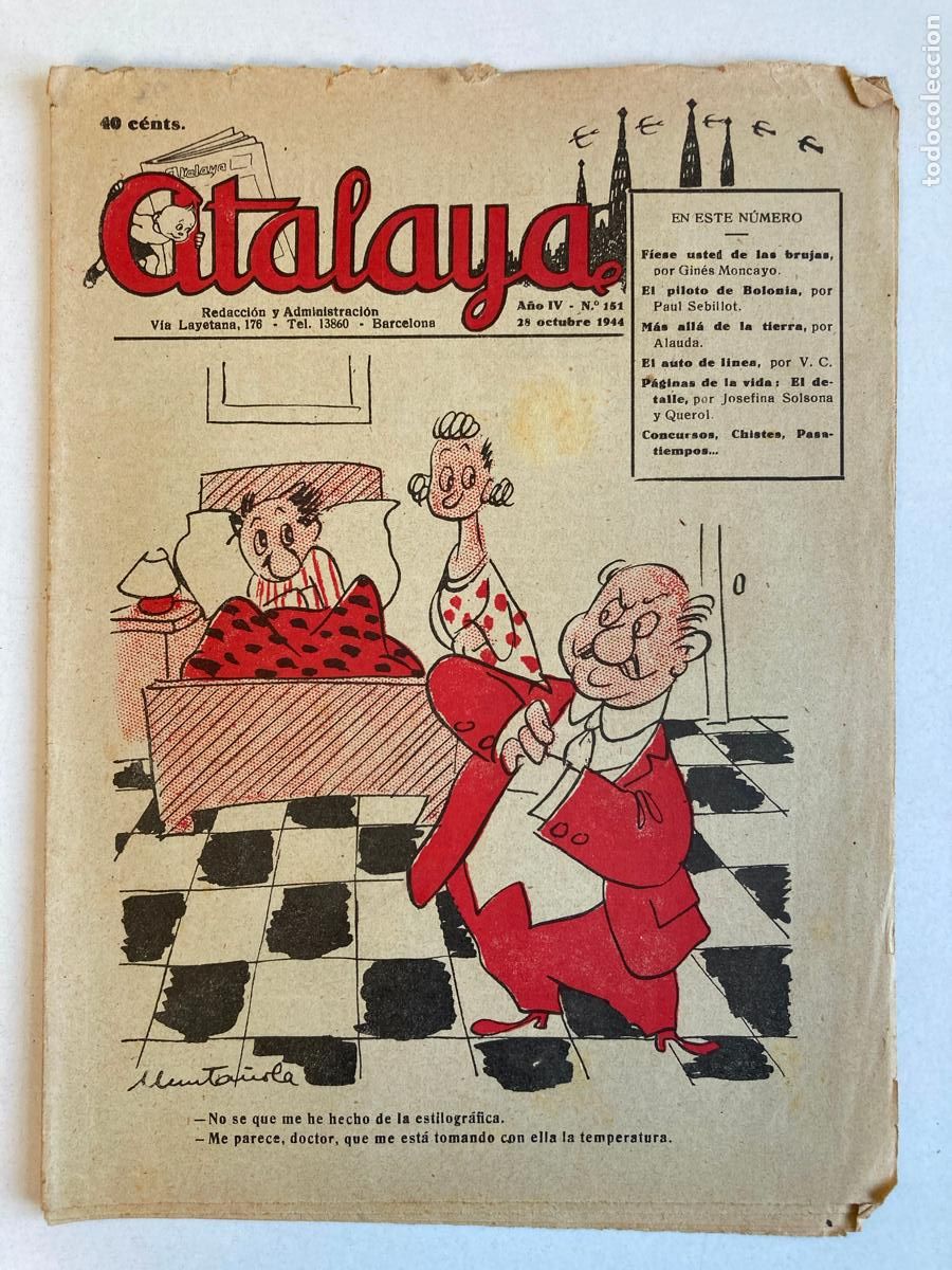 Tebeos: ATALAYA N&ordm;151, A&Ntilde;O 1944 - Foto 1