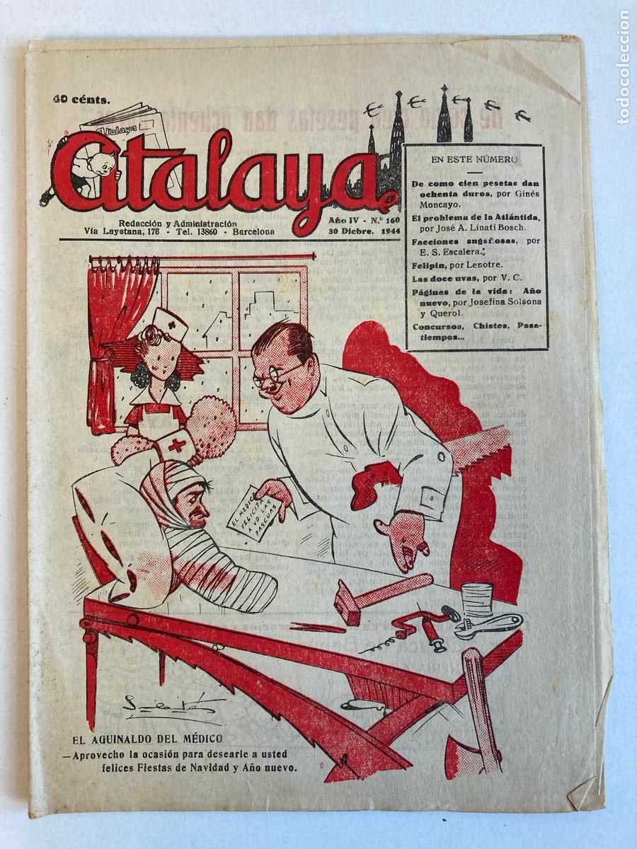 Tebeos: ATALAYA N&ordm;160, A&Ntilde;O 1944 - Foto 1