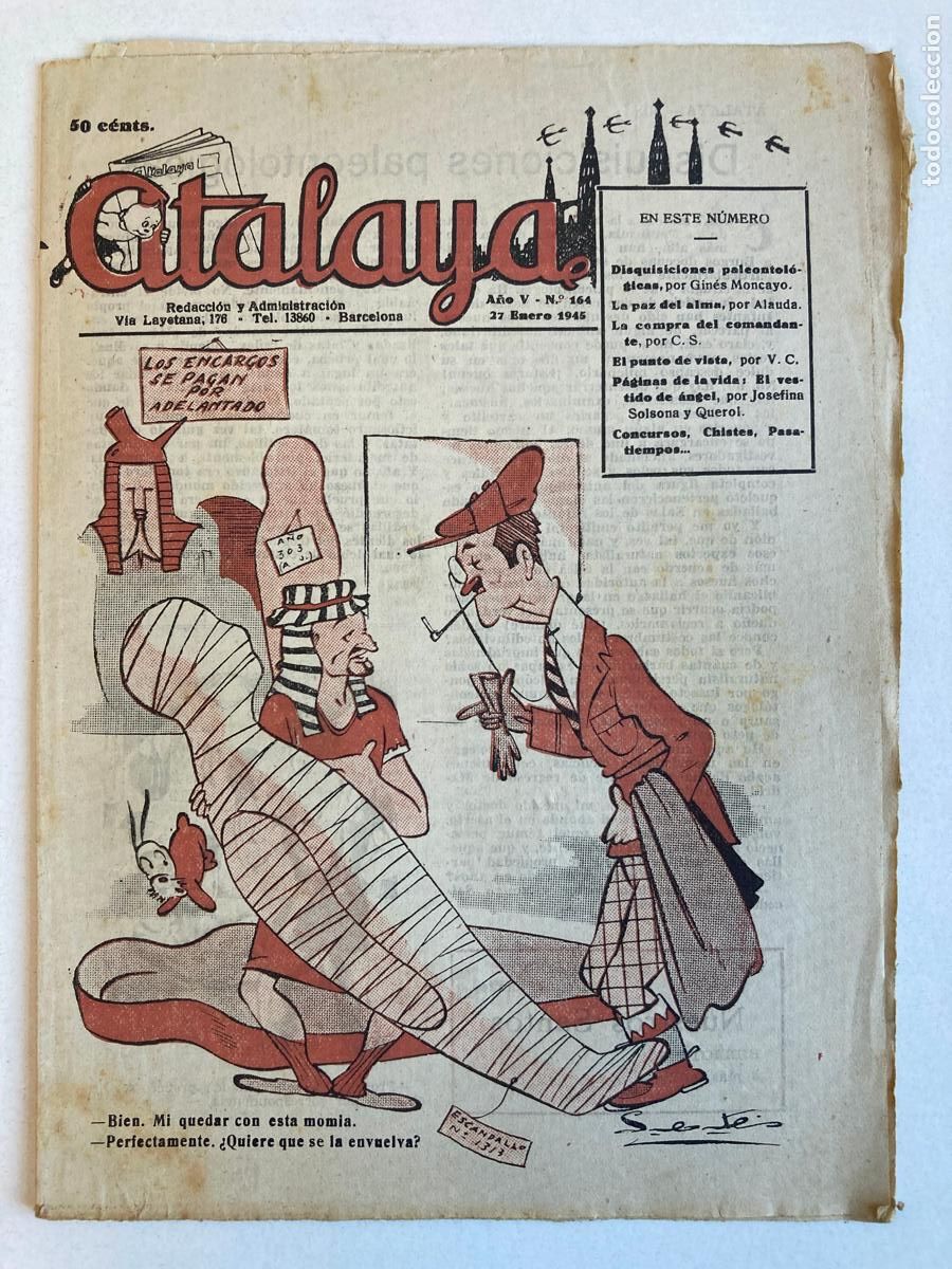 Tebeos: ATALAYA N&ordm;164, A&Ntilde;O 1945 - Foto 1