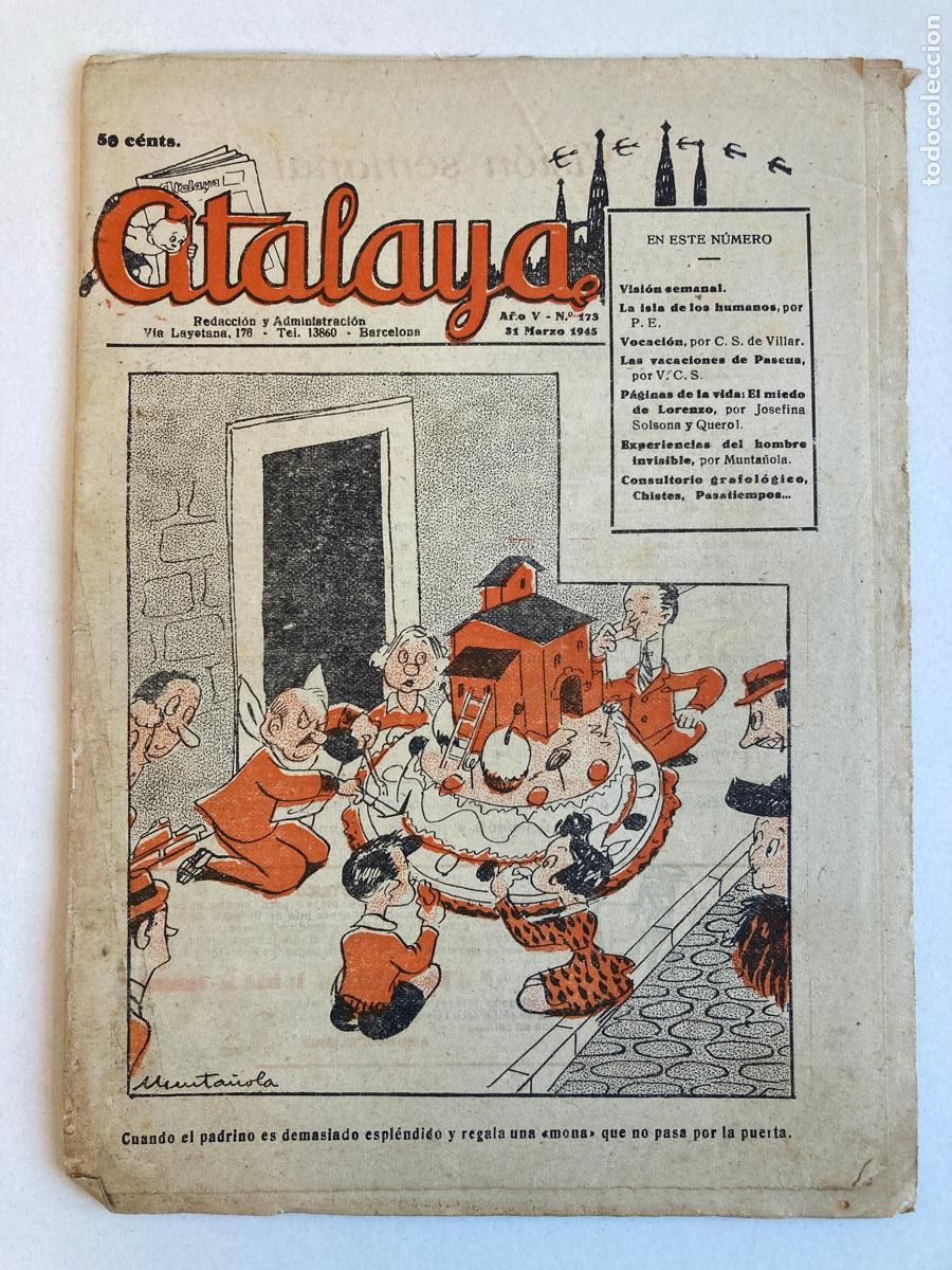 Tebeos: ATALAYA N&ordm;173, A&Ntilde;O 1945 - Foto 1