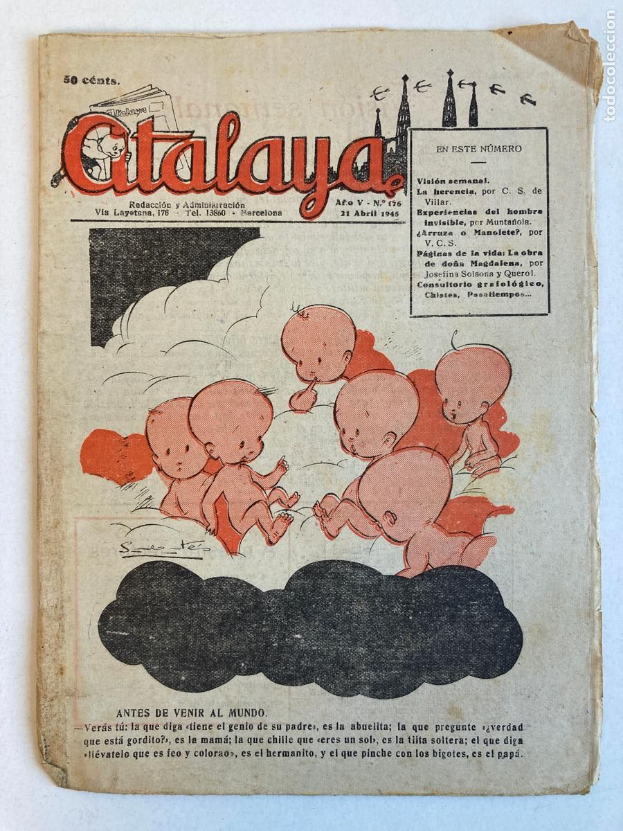 Tebeos: ATALAYA N&ordm;176, A&Ntilde;O 1945 - Foto 1
