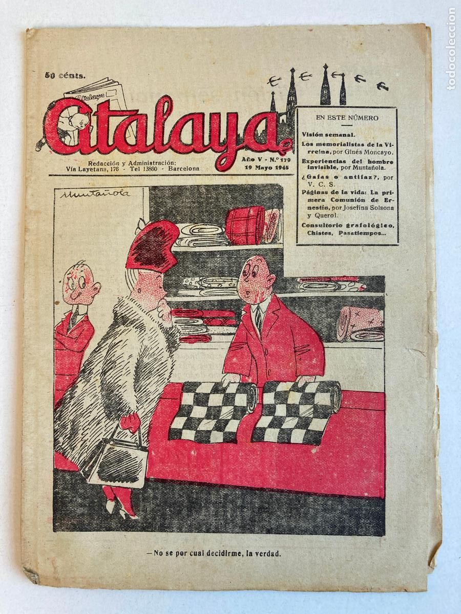 Tebeos: ATALAYA N&ordm;179, A&Ntilde;O 1945 - Foto 1