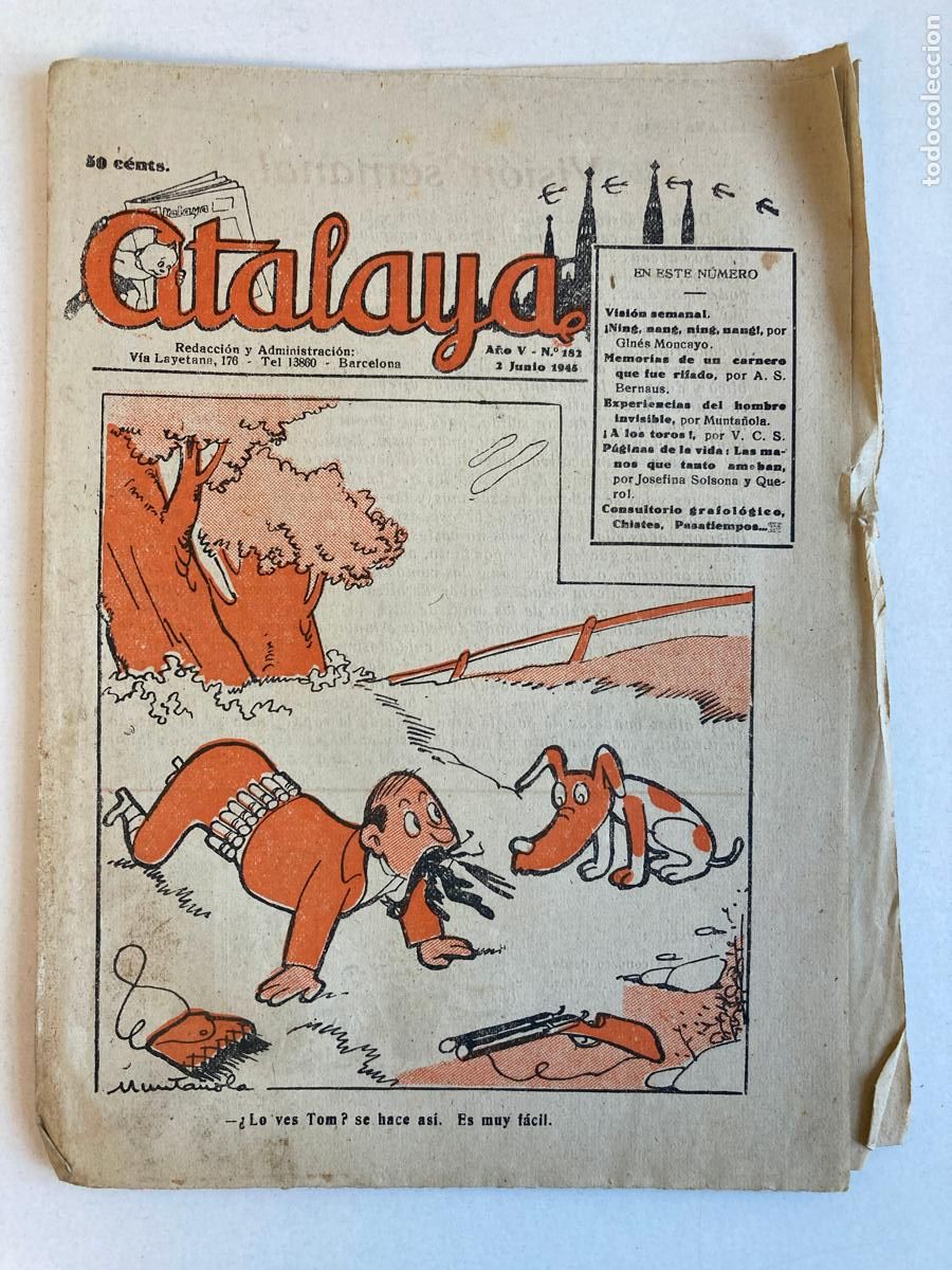 Tebeos: ATALAYA N&ordm;182, A&Ntilde;O 1945 - Foto 1