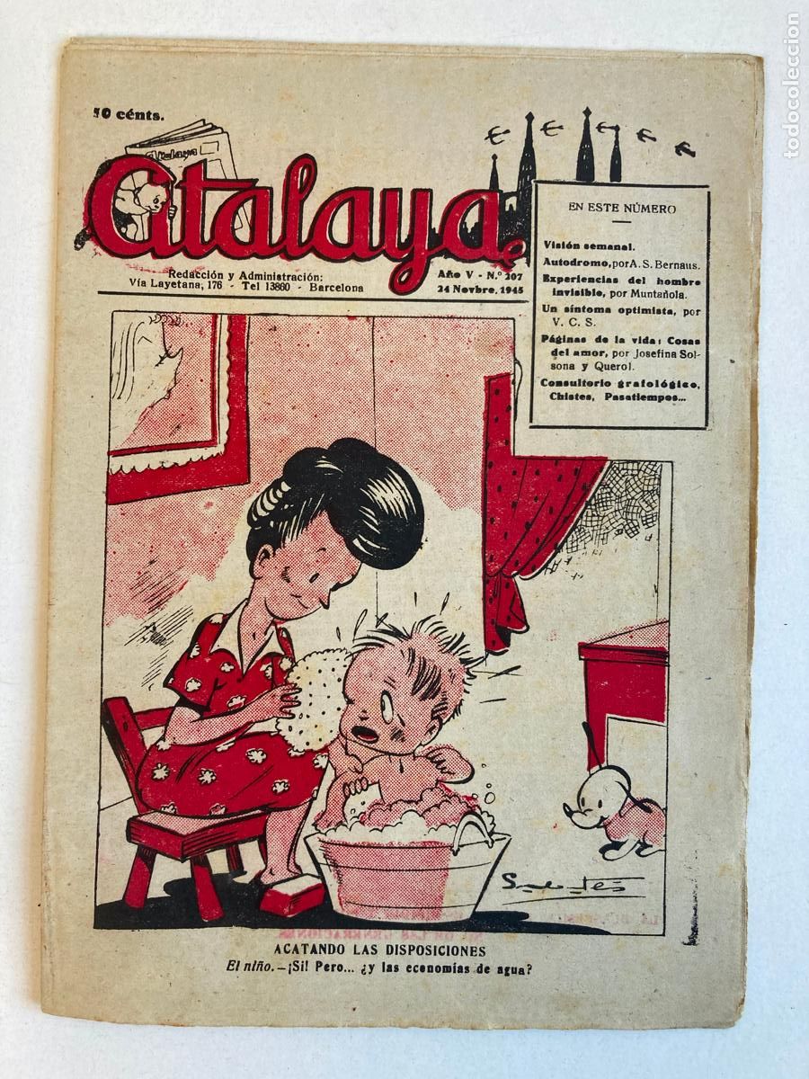 Tebeos: ATALAYA N&ordm;207, A&Ntilde;O 1945 - Foto 1