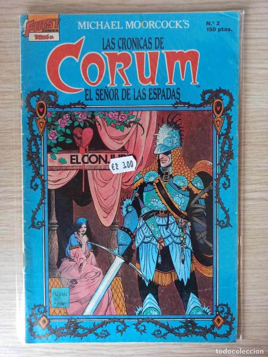 Tebeos: LAS CRONICAS DE CORUM - EL SE&Ntilde;OR DE LAS ESPADAS (Ed. First Comics) N&ordm; 2 - Foto 1
