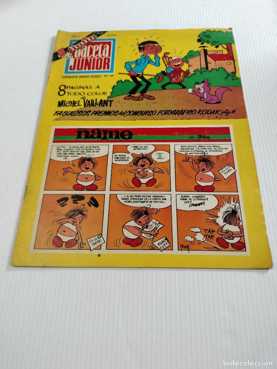 Tebeos: Gaceta Junior Tint&iacute;n, N&ordm; 40, Edita Universo Infantil, S.A.