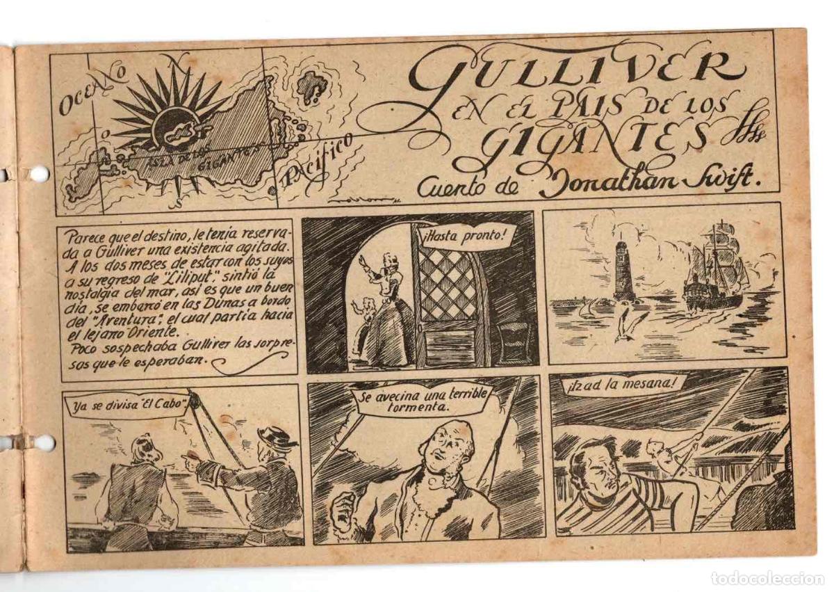 Tebeos: GULLIVER EN EL PAIS DE LOS GIGANTES. COMERCIAL GERPLA. ORIGINAL - Foto 2