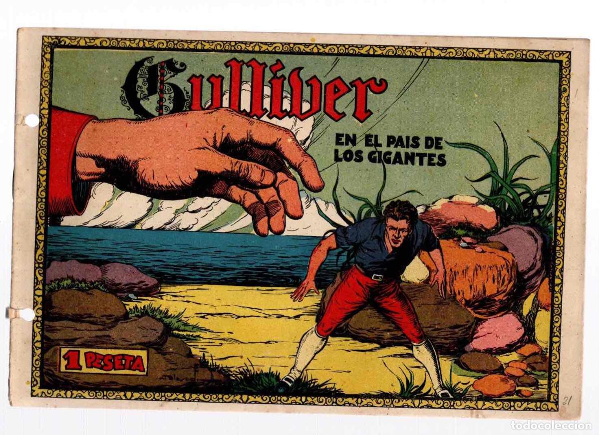 Tebeos: GULLIVER EN EL PAIS DE LOS GIGANTES. COMERCIAL GERPLA. ORIGINAL - Foto 1