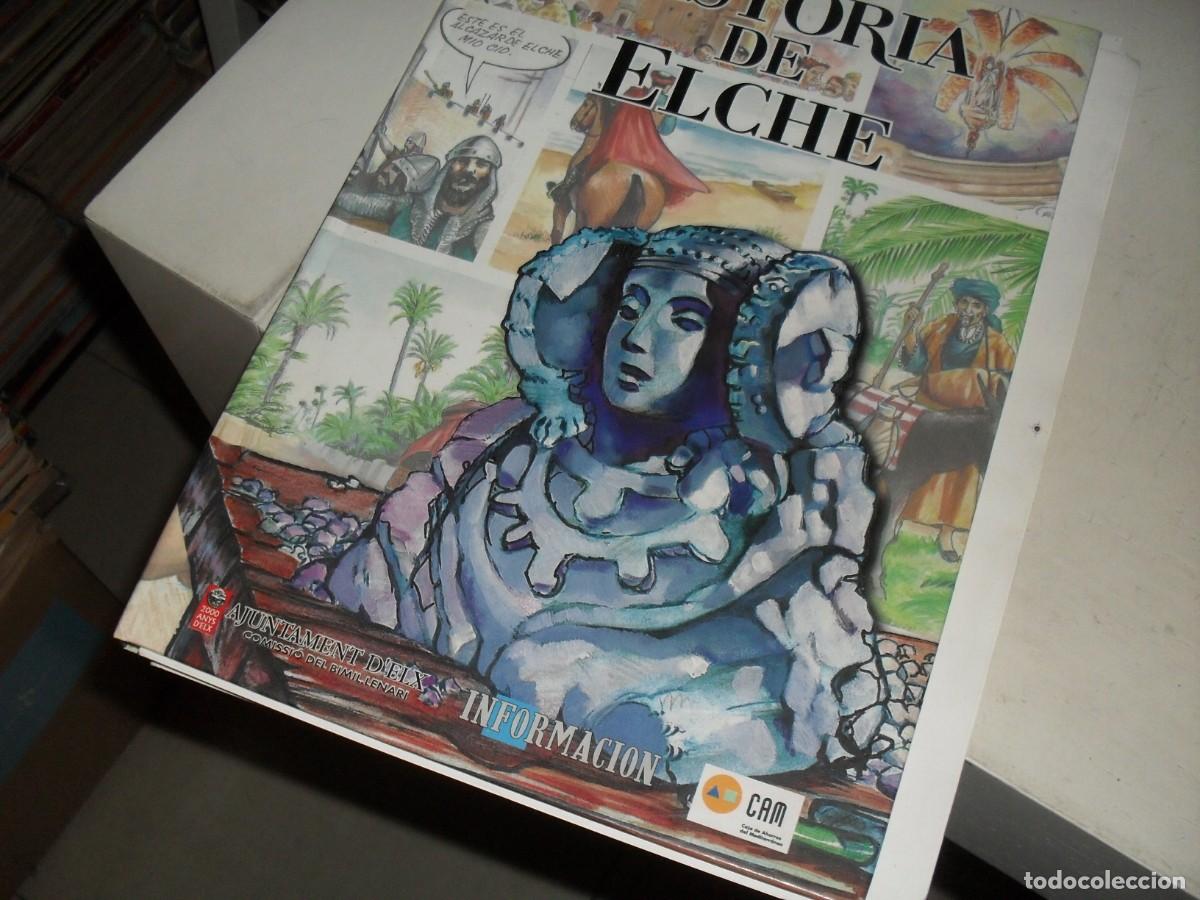 Tebeos: TAPAS PARA ENCUADERNAR HISTORIA DE ELCHE,EN COMIC.INFORMACION,A&Ntilde;O 1996