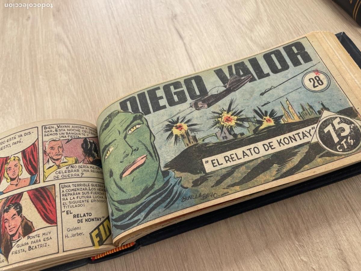 Tebeos: (A4) Diego Valor - Completa 124 n&uacute;meros + Almanaque - Cid 1954 - Foto 2