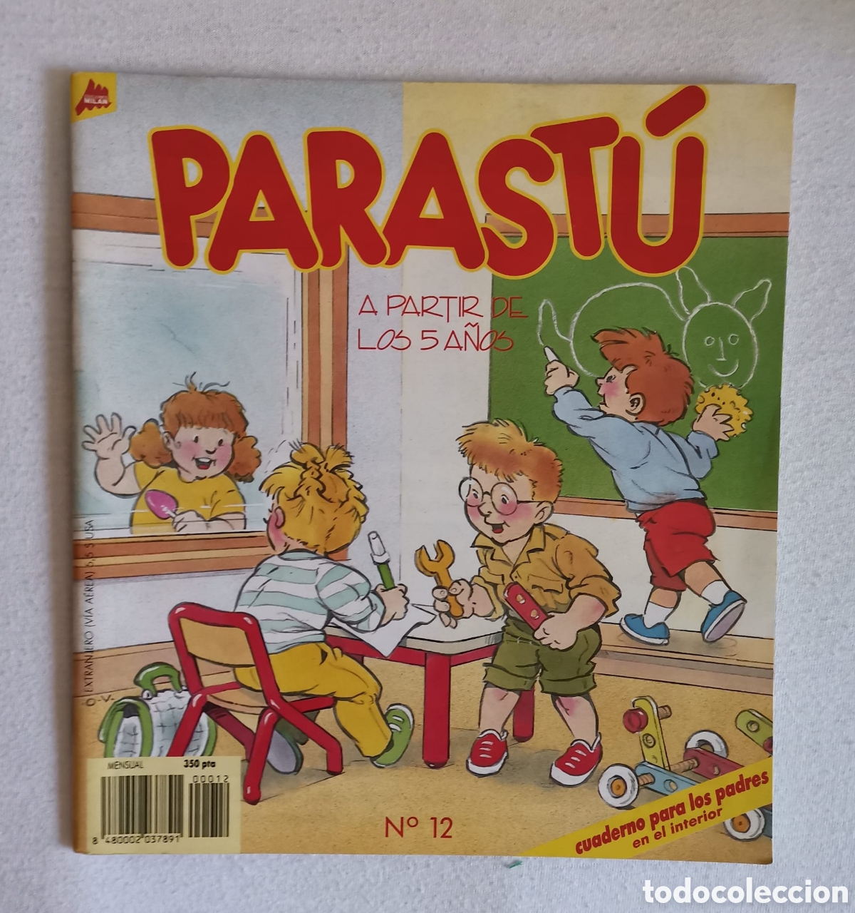 Tebeos: Revista infantil PARAST&Uacute; n&uacute;m. 12 Septiembre 1989 Ediciones MILAN Barcelona