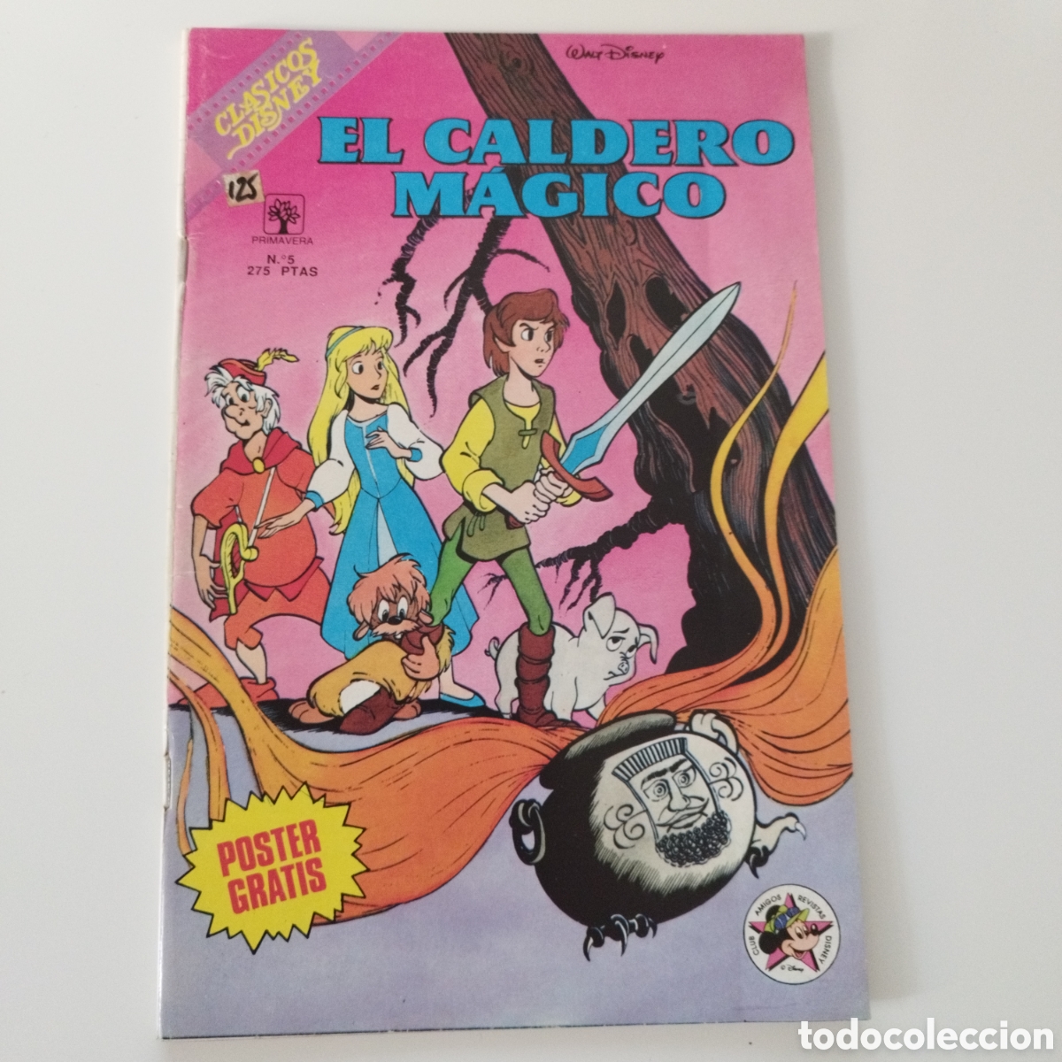 Tebeos: EL CALDERO MAGICO / CLASICOS WALT DISNEY / # 5 / ED. PRIMAVERA / 1990